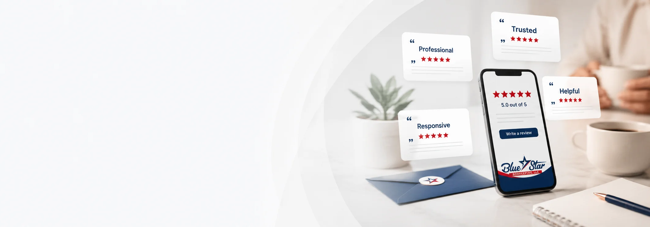Verified client reviews for Blue Star Bookkeeping in Austin